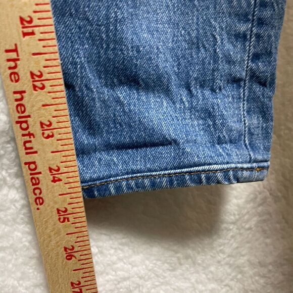 Levi’s Premium Wedgie Fit Jeans 25 Distressed Button Fly High Rise Vintage Style - Picture 9 of 13